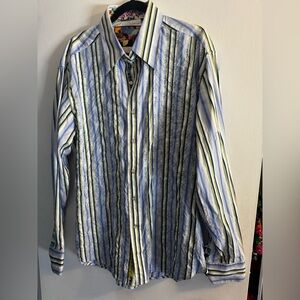 Robert Graham button down long sleeve shirt
